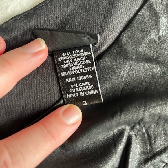 Torrid Tank Top Womens 3X Black Faux Leather Back Zip Chest Lined Soft Edgy Chic - Picture 6 of 9